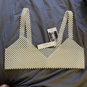 Brand new LuxeDress pearl top